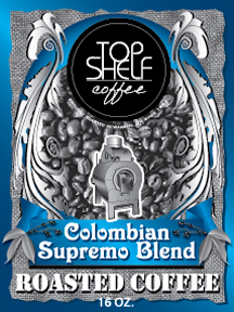 Label Design by Frank Brittner Graphics for Top Shelf Coffee | Design: #24147221