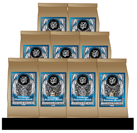 Label Design by Frank Brittner Graphics for Top Shelf Coffee | Design #24147235