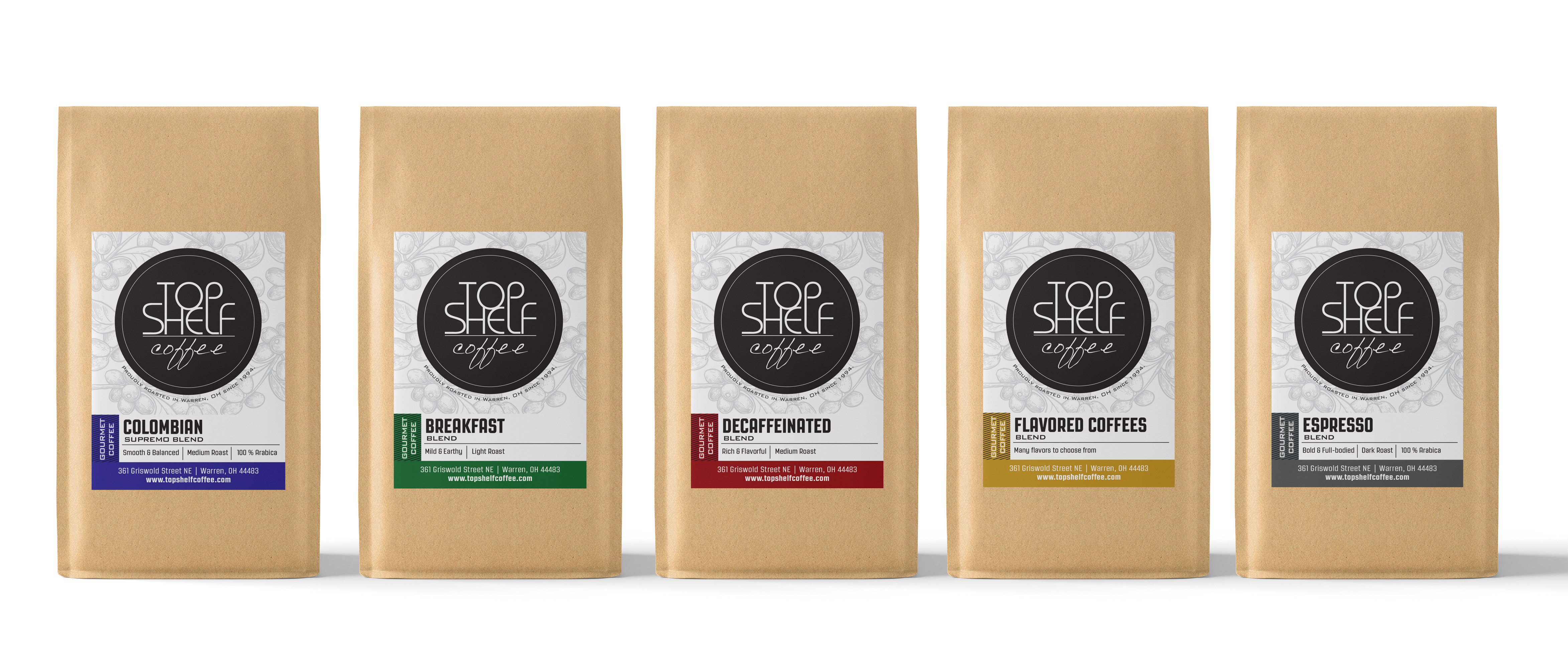Label Design by SofiaDesignStudio for Top Shelf Coffee | Design #24563100
