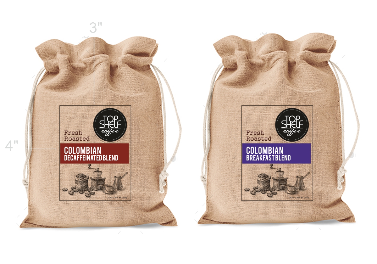 Diseño de Etiqueta por Ramaling Belkote para Top Shelf Coffee | Diseño #24204843