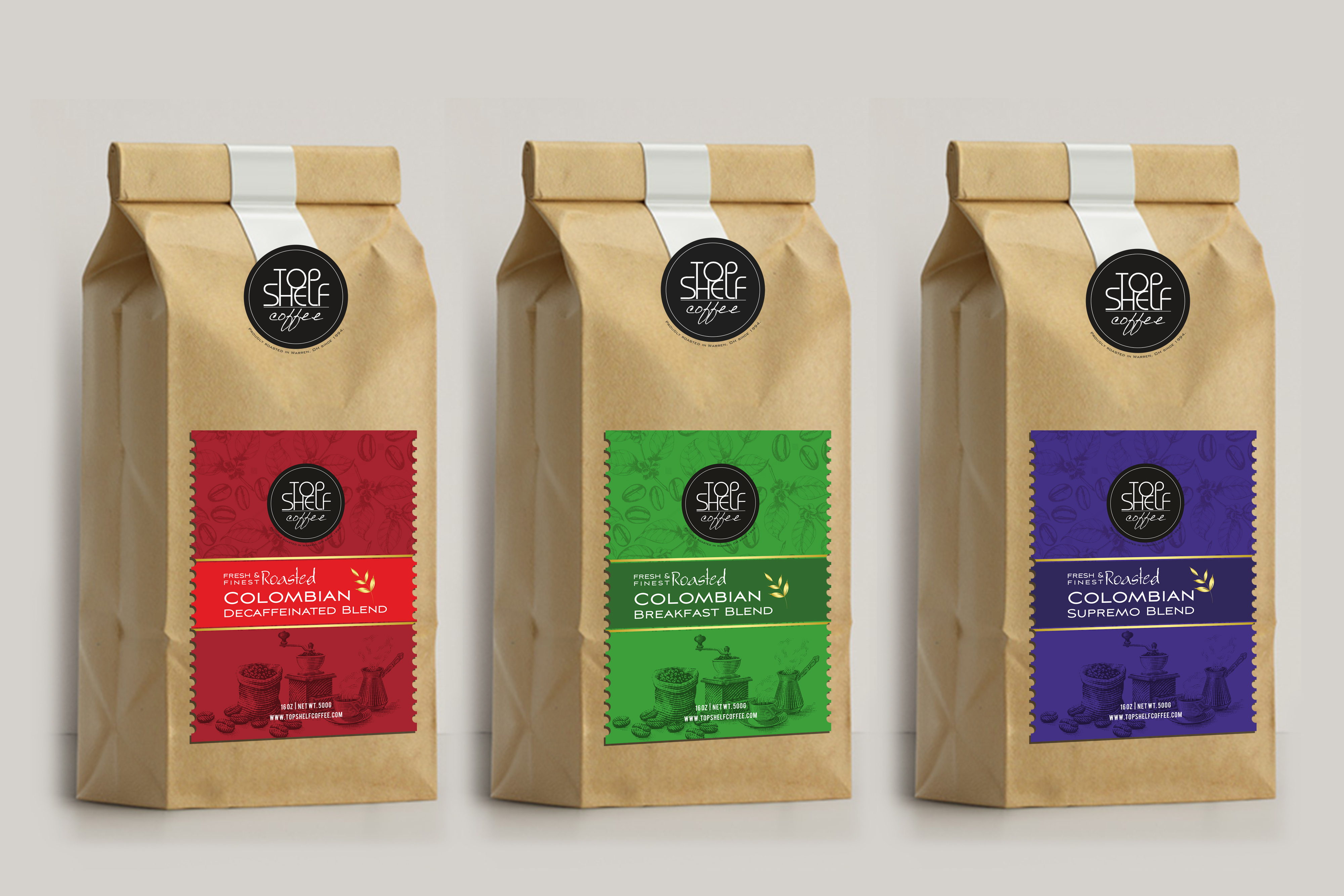Etikett-Design von Savitra für Top Shelf Coffee | Design #24150067