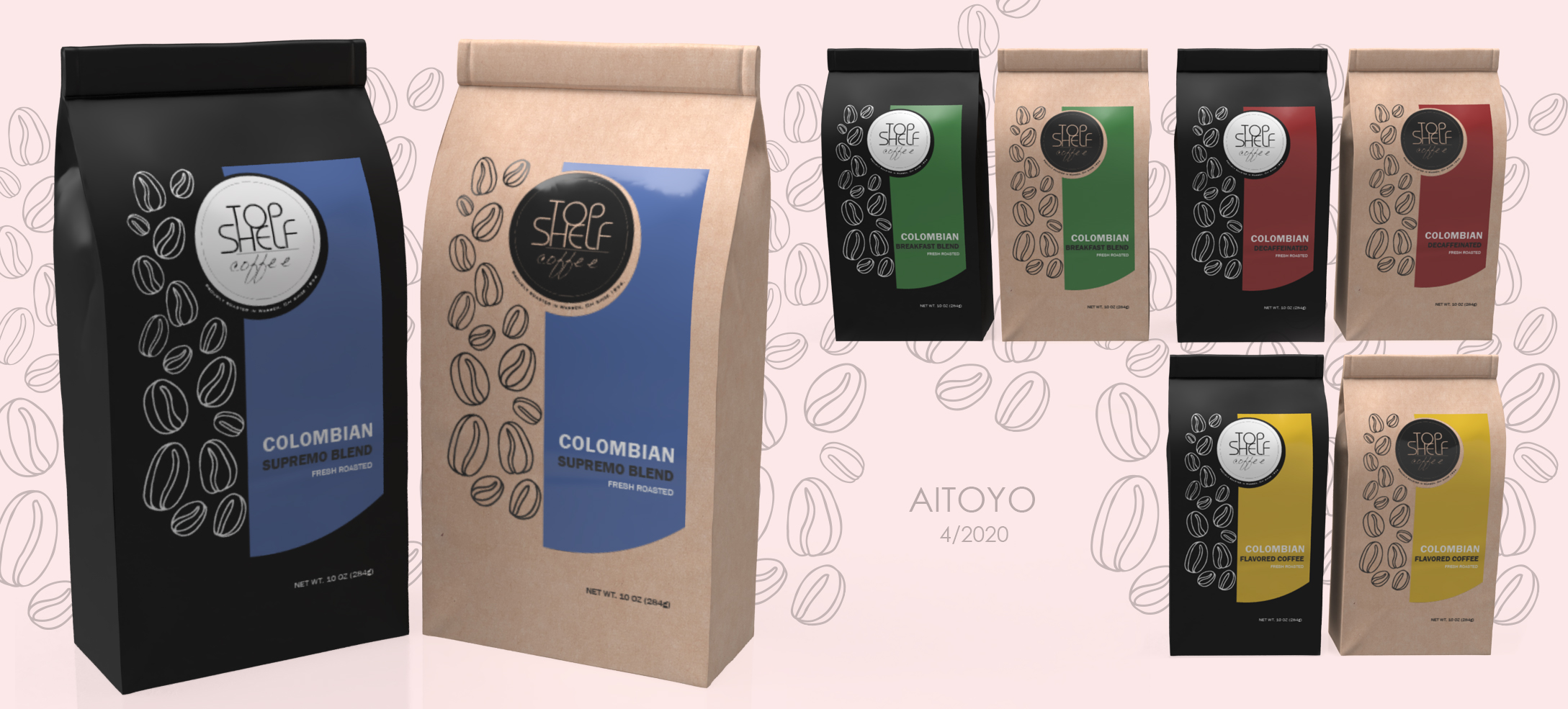 Label Design by Aitoyo for Top Shelf Coffee | Design #24333859