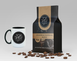 Label Design by zoovdesign for Top Shelf Coffee | Design: #24146808