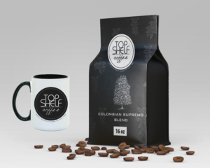 Label Design by zoovdesign for Top Shelf Coffee | Design: #24146817
