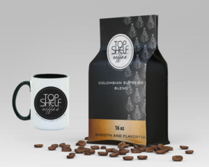 Label Design by zoovdesign for Top Shelf Coffee | Design: #24146823