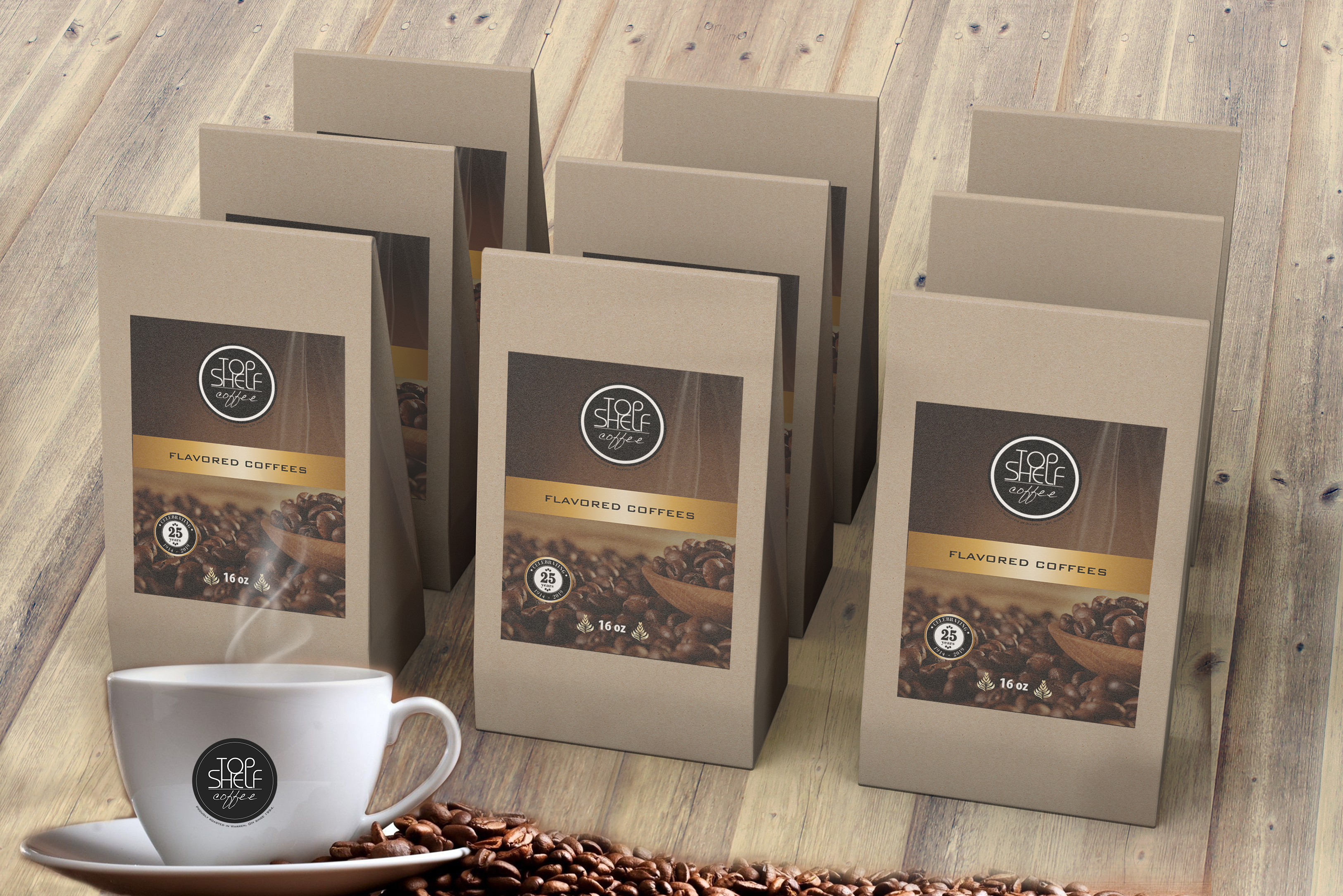 Label Design by zoovdesign for Top Shelf Coffee | Design #24152836