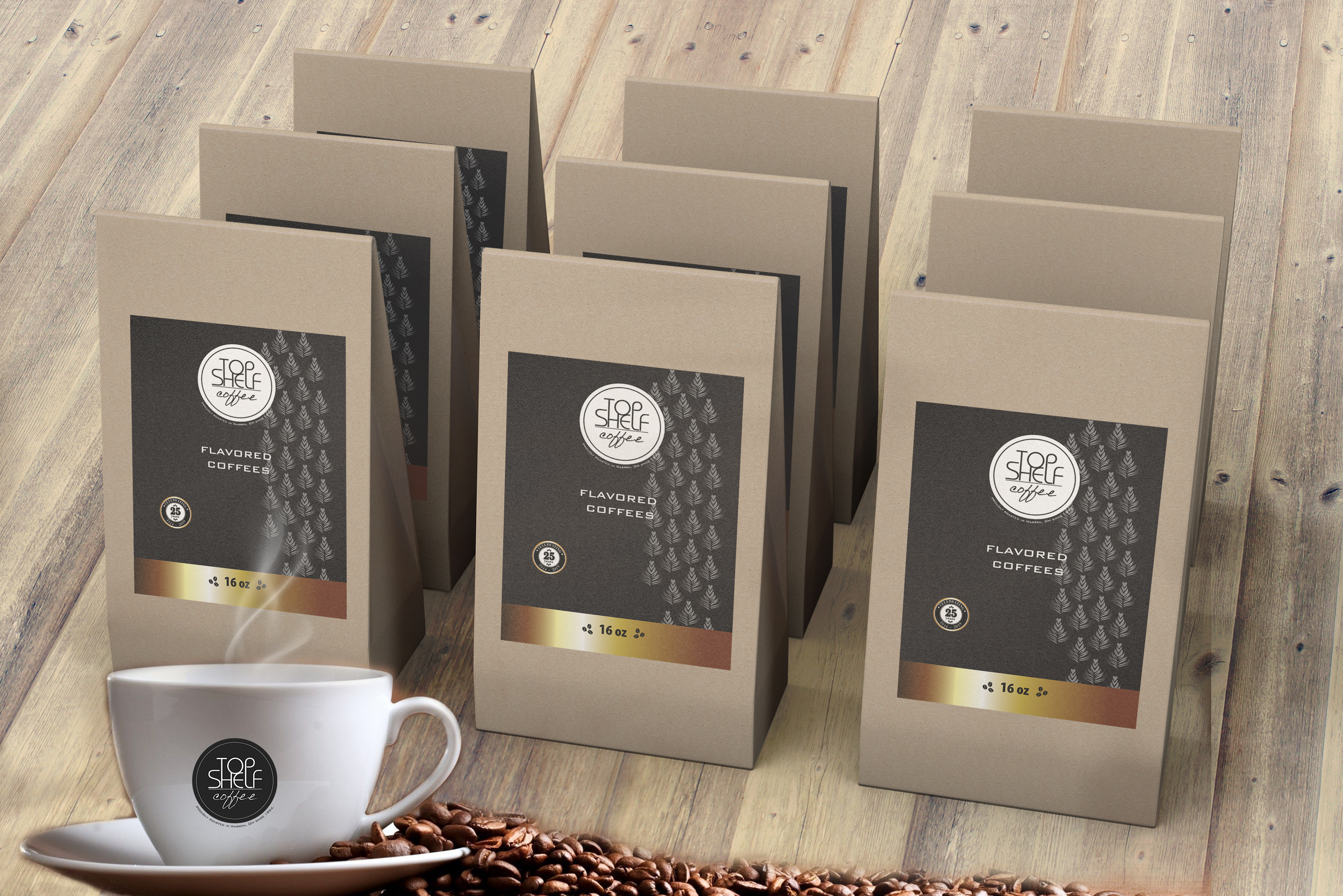 Label Design by zoovdesign for Top Shelf Coffee | Design #24152838