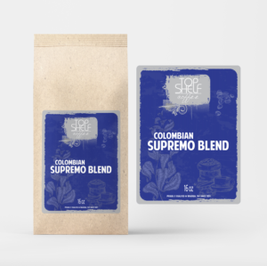 Design Étiquette par ronin71 pour Top Shelf Coffee | Design : #24157013