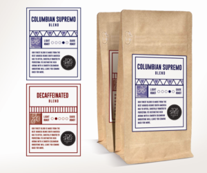 Label Design by julanna2 for Top Shelf Coffee | Design: #24257999