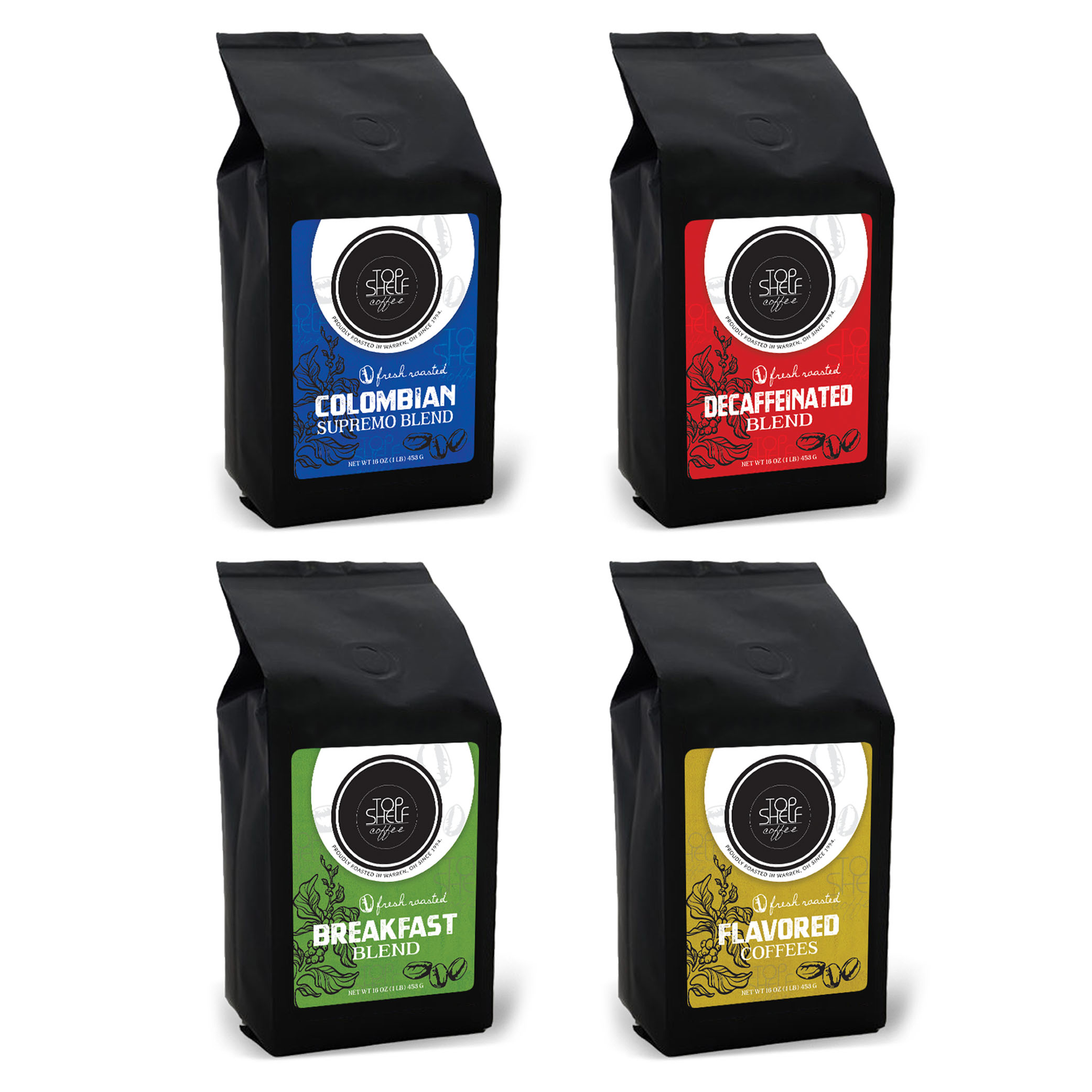 Label Design by YhanRose Graphics for Top Shelf Coffee | Design #24131598