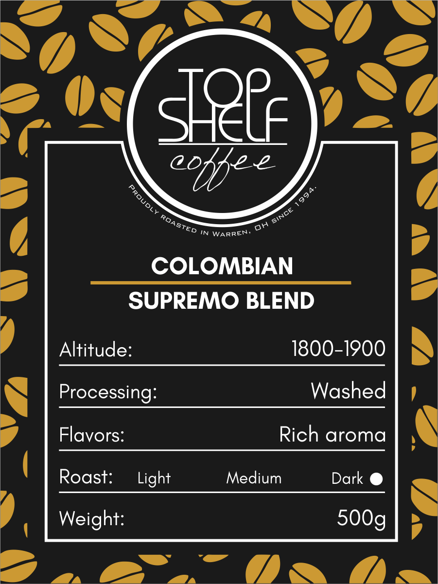 Diseño de Etiqueta por Jasenka 2 para Top Shelf Coffee | Diseño #24220323