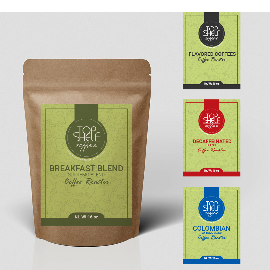 Label Design by Rupok 3 for Top Shelf Coffee | Design #24180027
