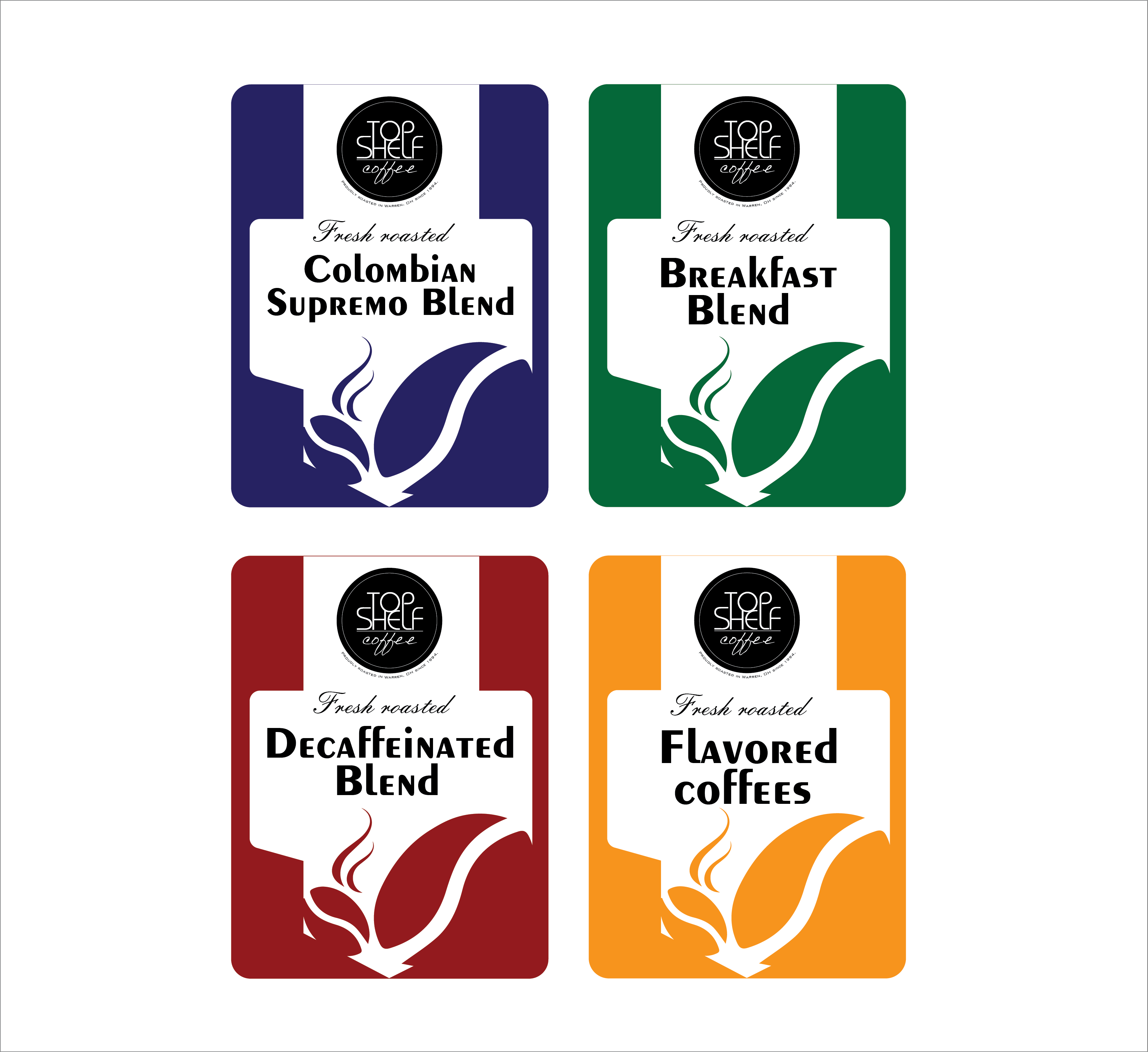 Label Design by Nargiza_Ts for Top Shelf Coffee | Design #24323378