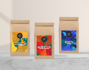 Looking for a creative label design for our retail coffee bags | Label Design by Cyanide Designz