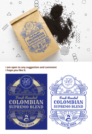 Etikett-Design von oasegrafis für Top Shelf Coffee | Design #24131731