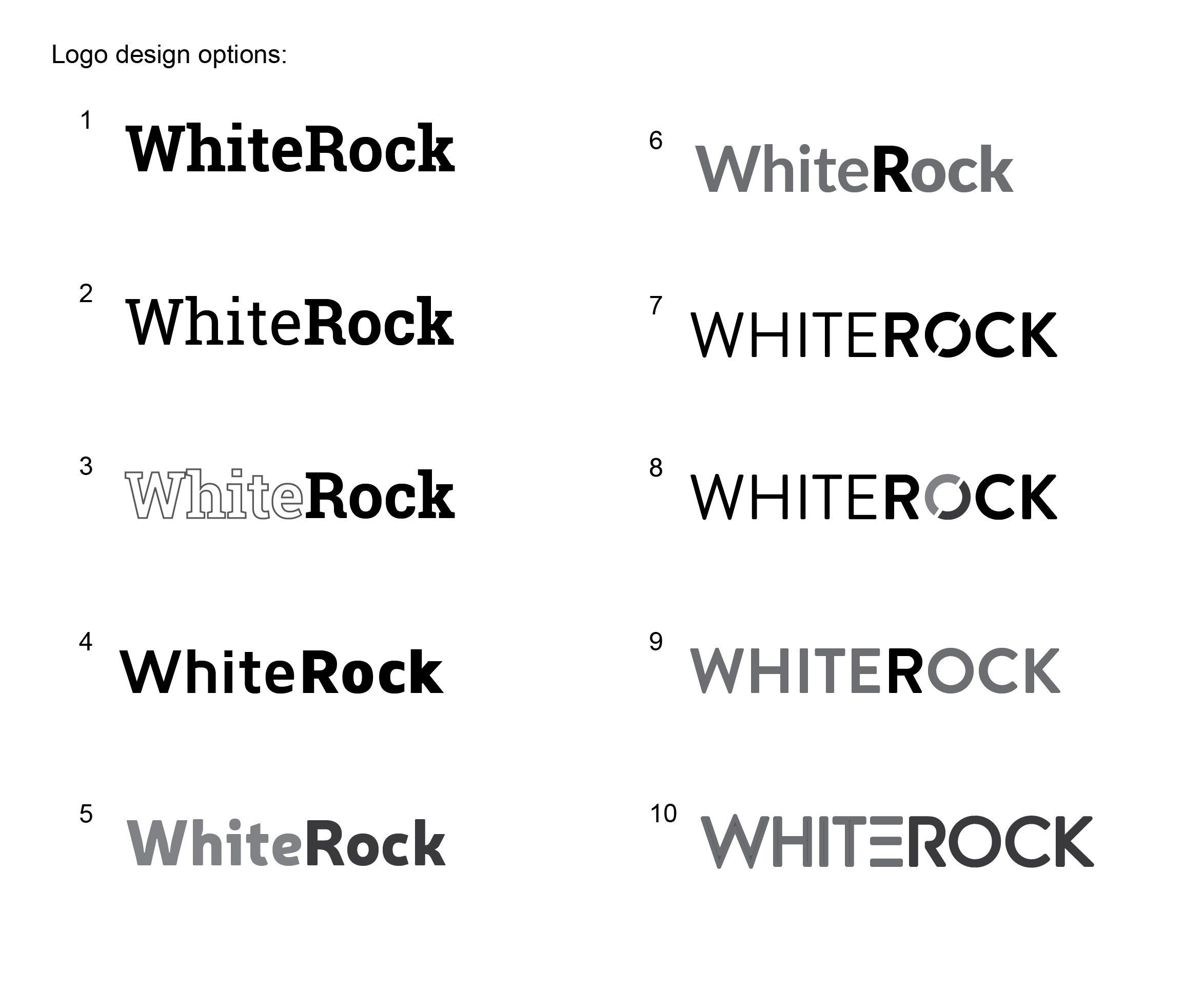 Logo Design by jacw02 for WhiteRock Group Inc. | Design #24165660