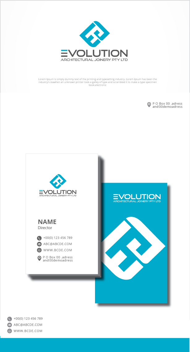 Logo Design by graphicevolution for Evolution Architectural Joinery | Design #24132671