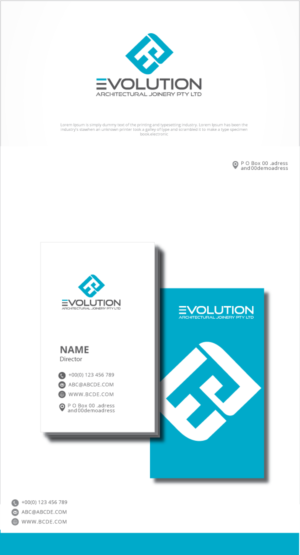 Logo Design by graphicevolution for Evolution Architectural Joinery | Design: #24132671