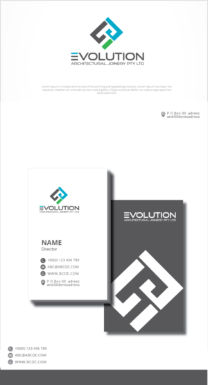 Logo Design by graphicevolution for Evolution Architectural Joinery | Design: #24319514