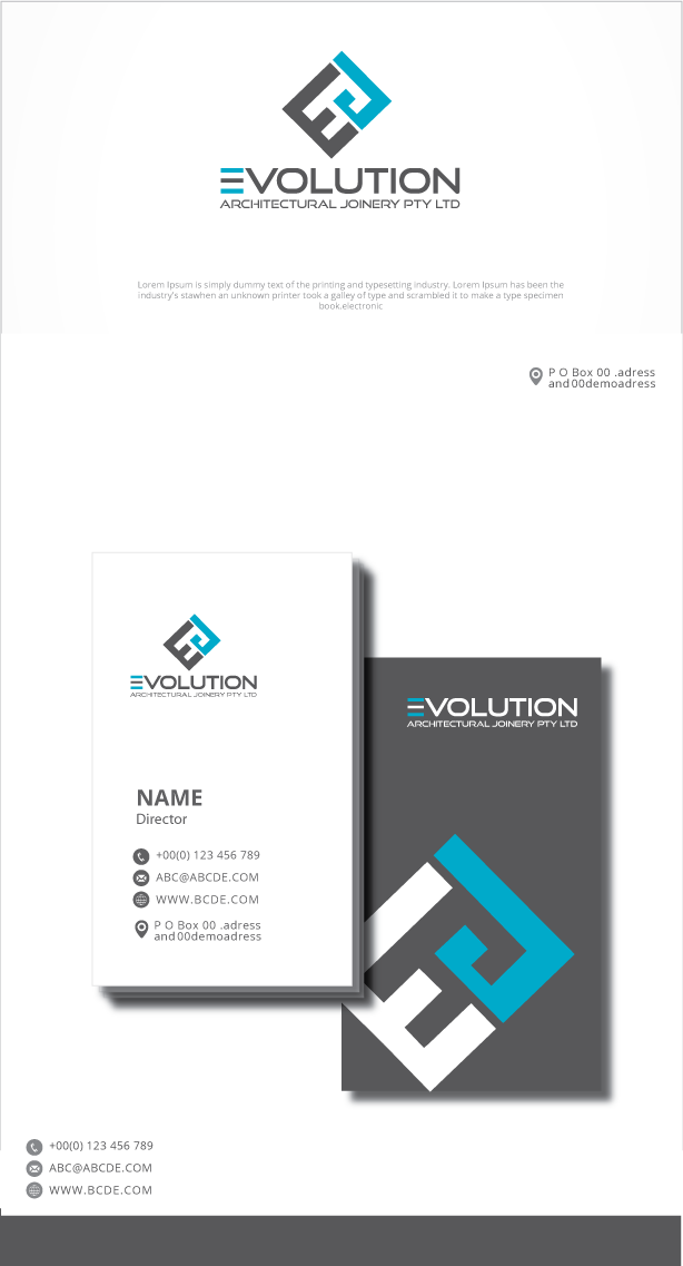 Logo Design by graphicevolution for Evolution Architectural Joinery | Design #24332522
