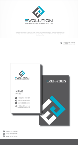 Logo Design by graphicevolution for Evolution Architectural Joinery | Design: #24332522