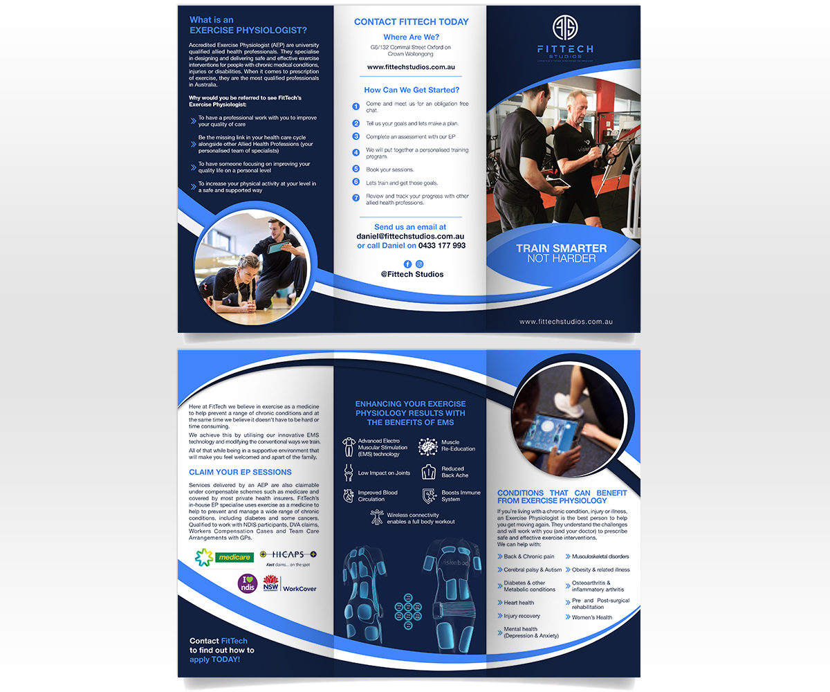 Flyer Design by Luniere Designs for FitTech Studios | Design #24146627