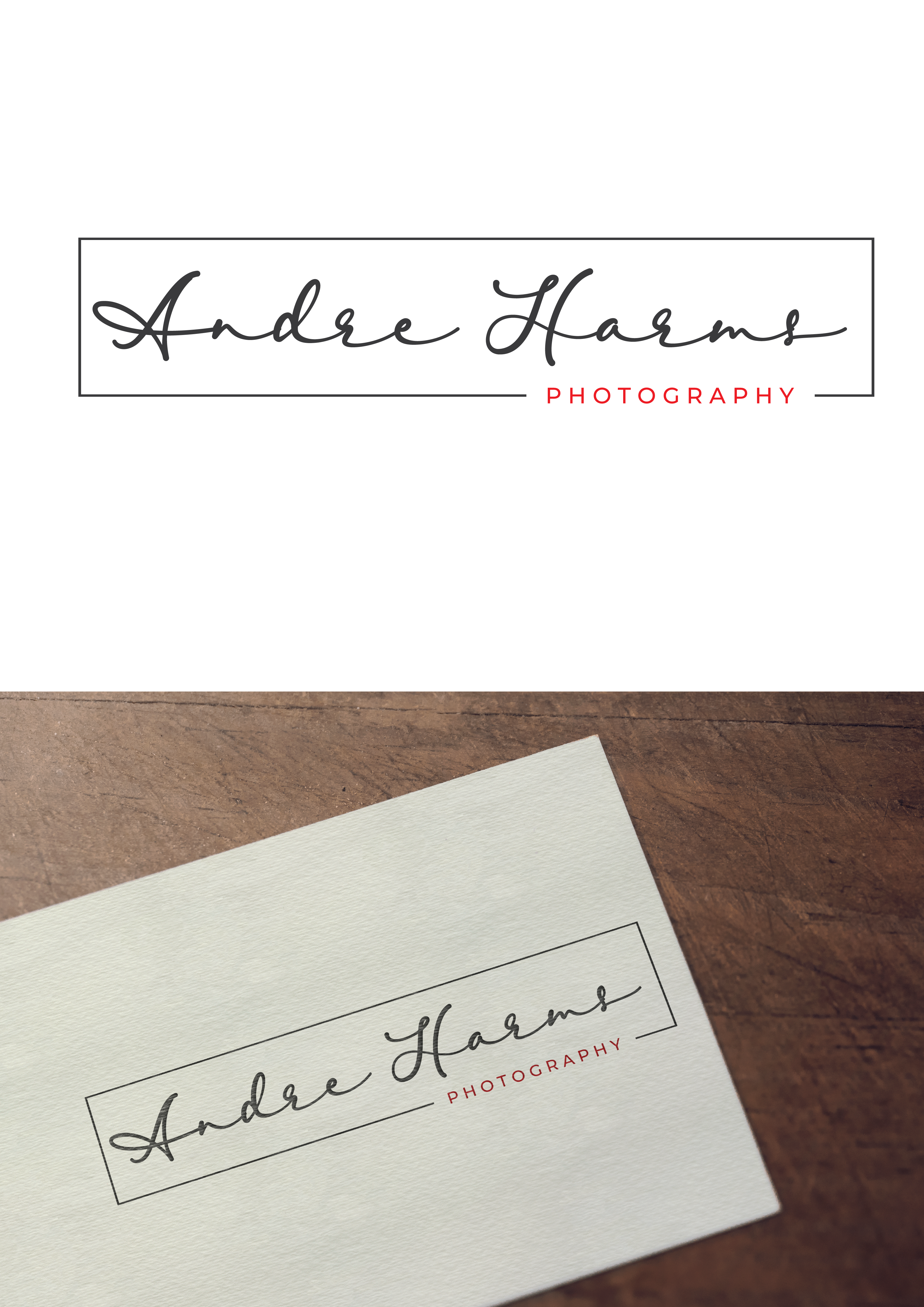 Logo Design by Sushanth Gopal for Andre Harms Photography | Design #24198037