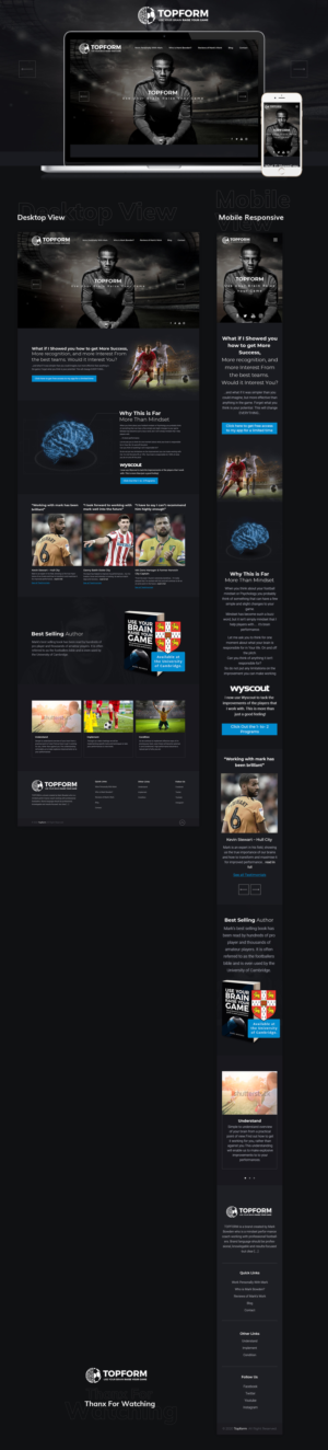 Football / Soccer Service related website | Web-Design von sai.designer87