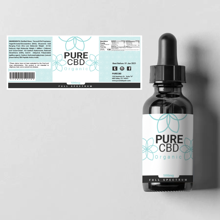 Verpackungs-Design von Rupok 3 für Pure cbd Spain  | Design #24141832