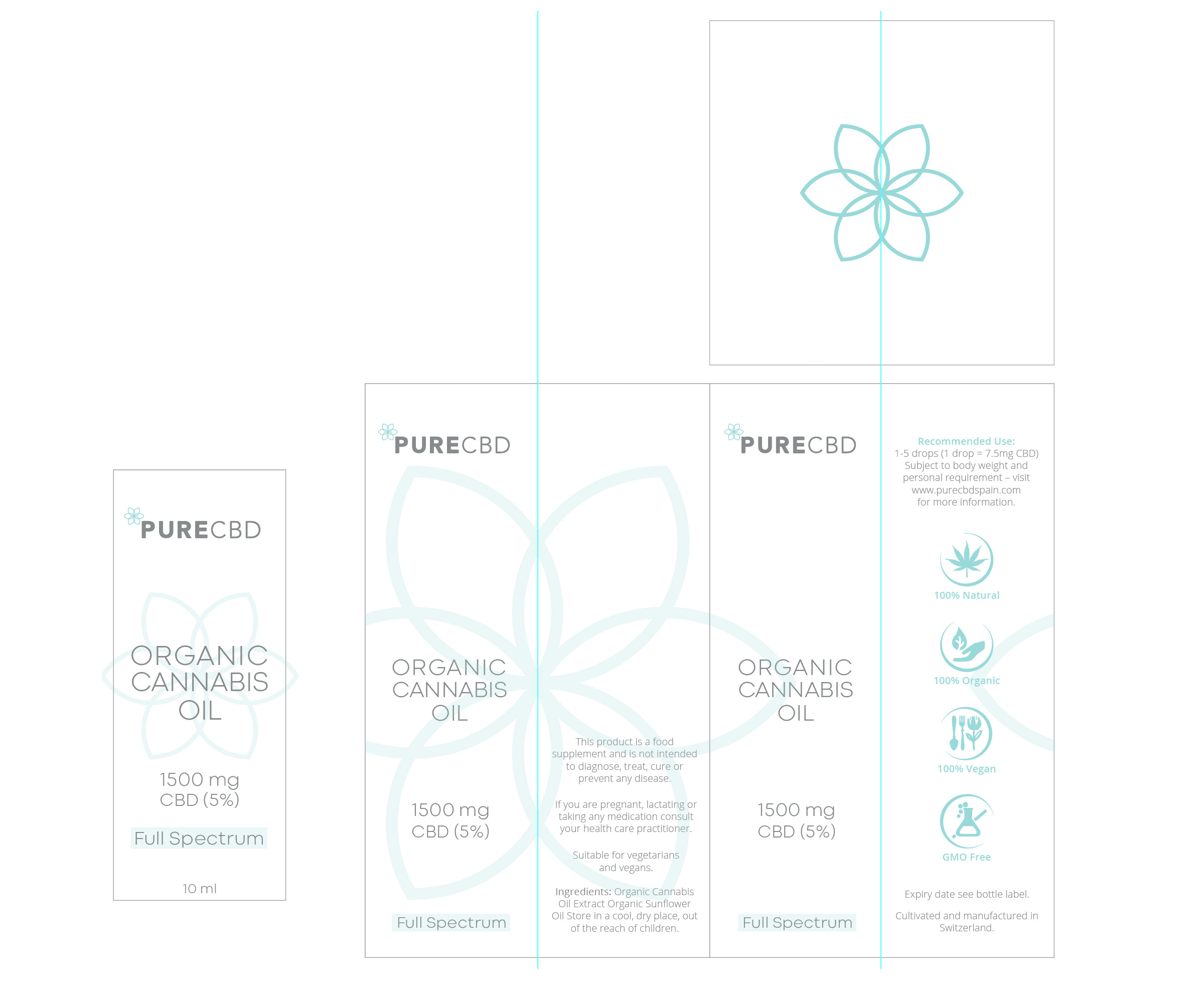 Packaging Design by Ultimate Art for Pure cbd Spain  | Design: #24169287