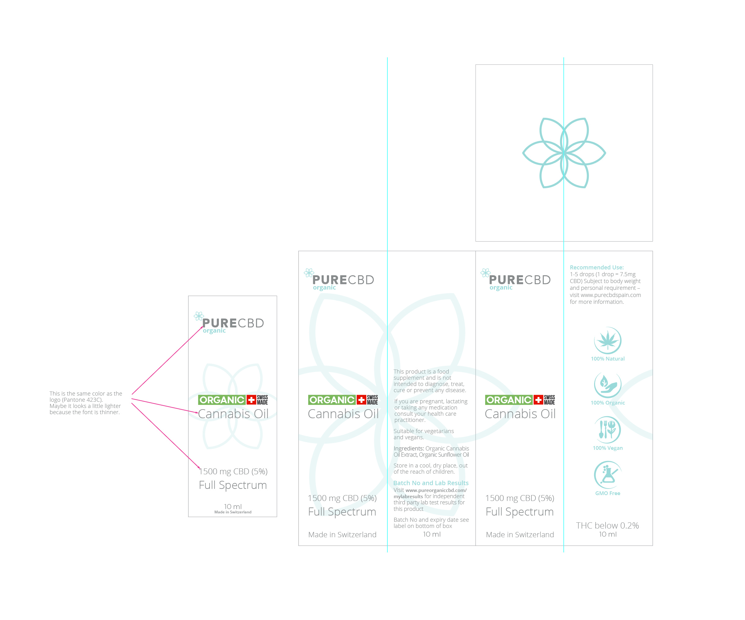 Packaging Design by Ultimate Art for Pure cbd Spain  | Design #24197663