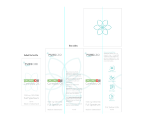 Packaging Design by Ultimate Art for Pure cbd Spain  | Design: #24200182