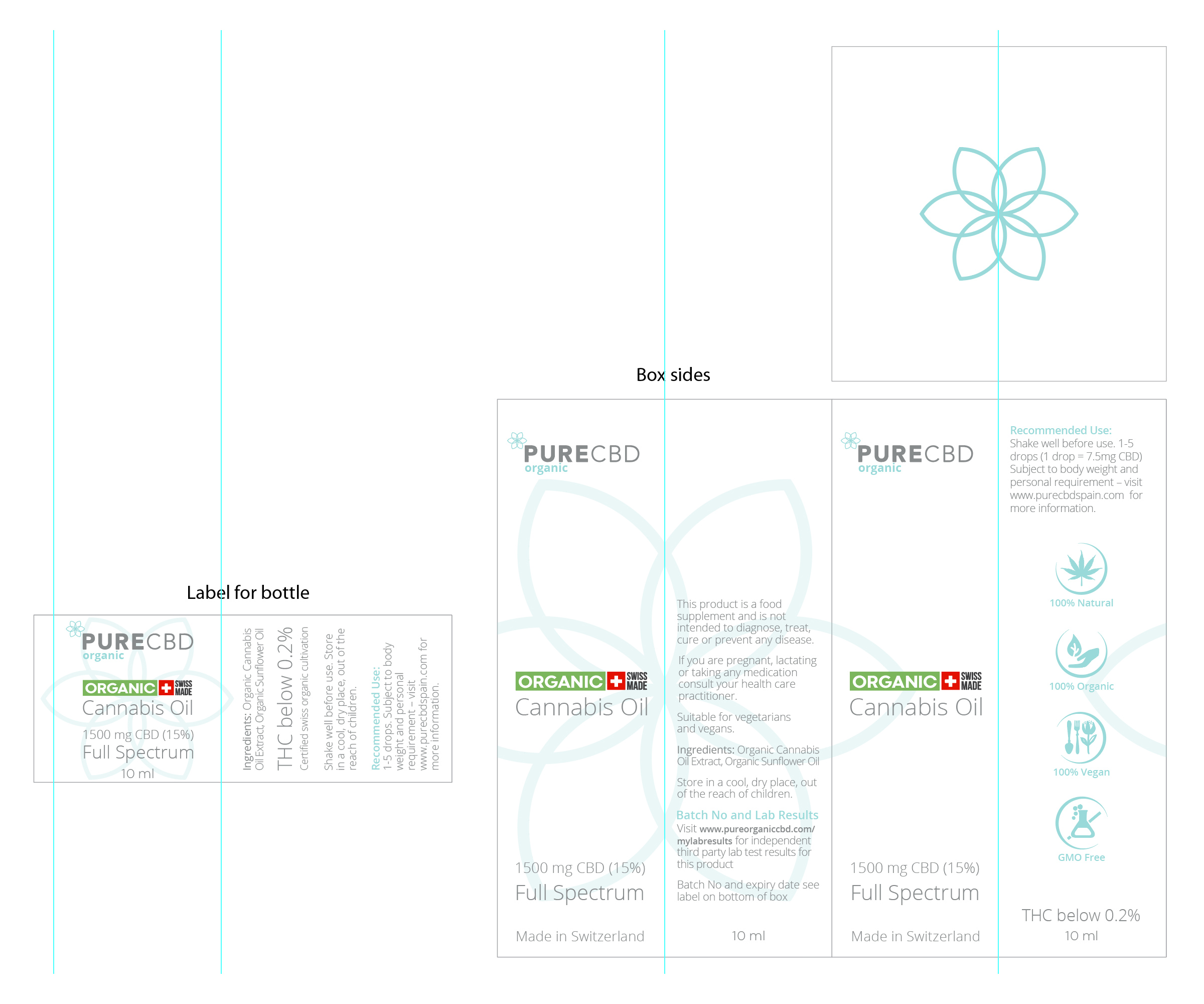Packaging Design by Ultimate Art for Pure cbd Spain  | Design #24201692