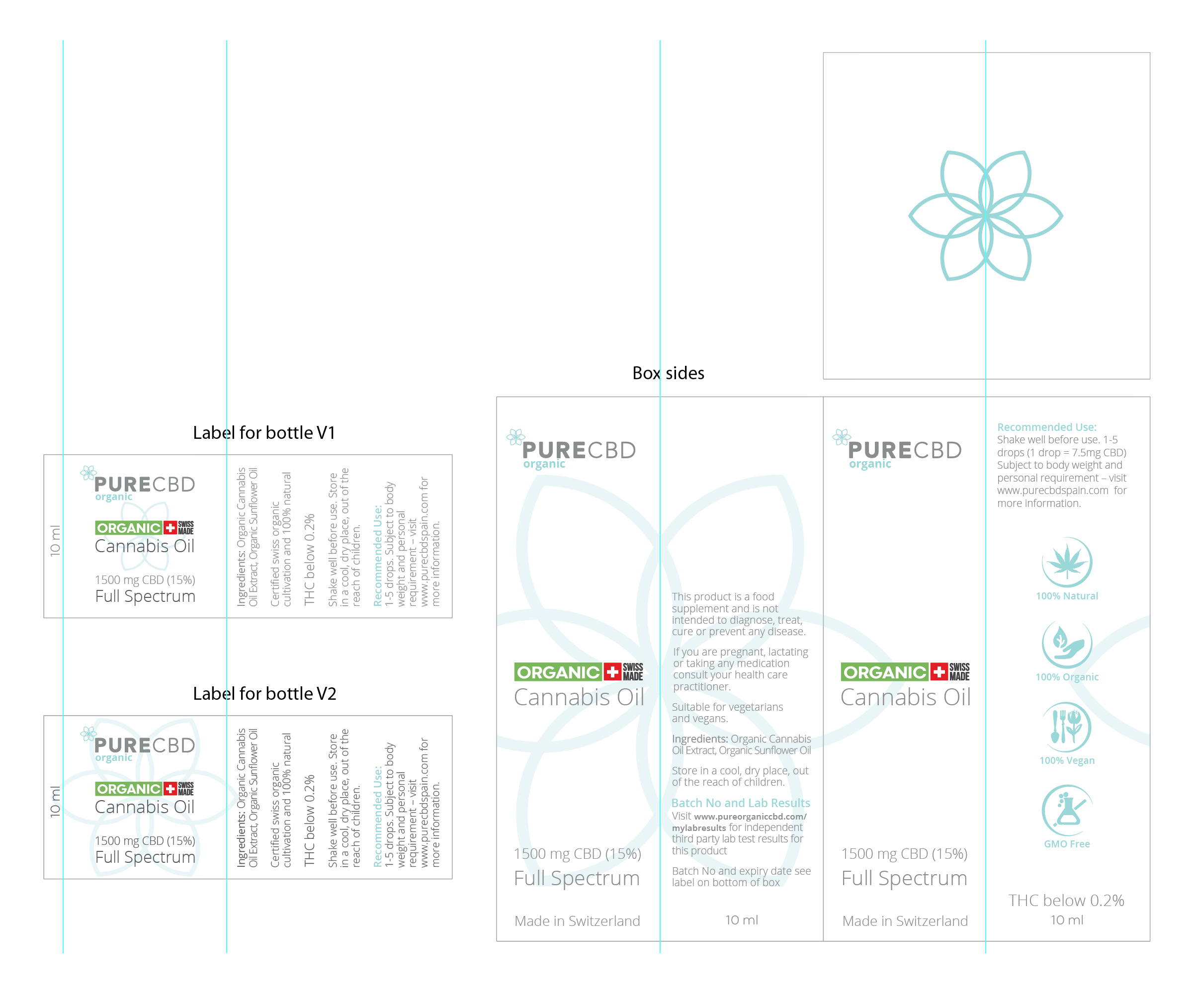 Packaging Design by Ultimate Art for Pure cbd Spain  | Design #24203443