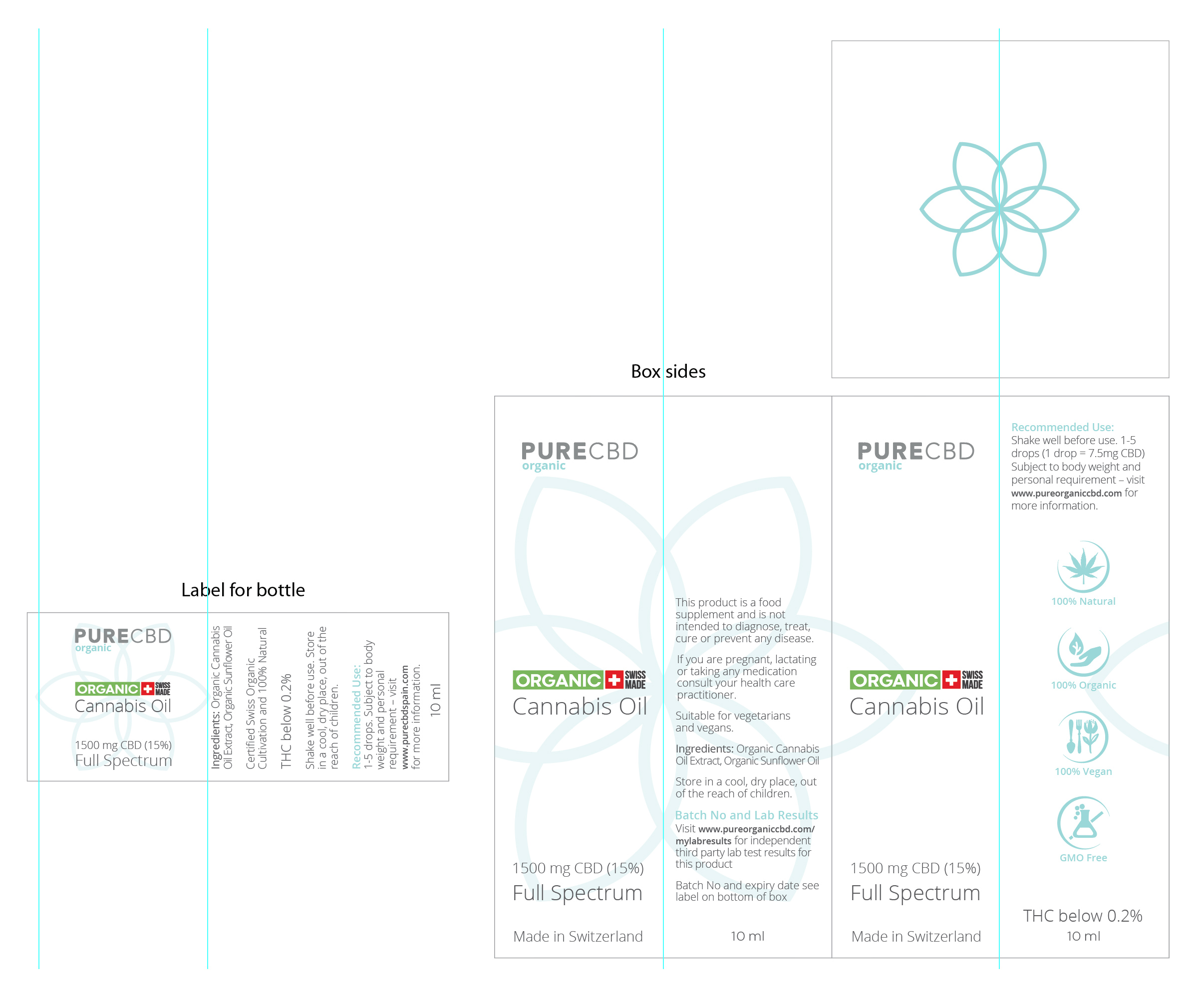 Packaging Design by Ultimate Art for Pure cbd Spain  | Design #24203984