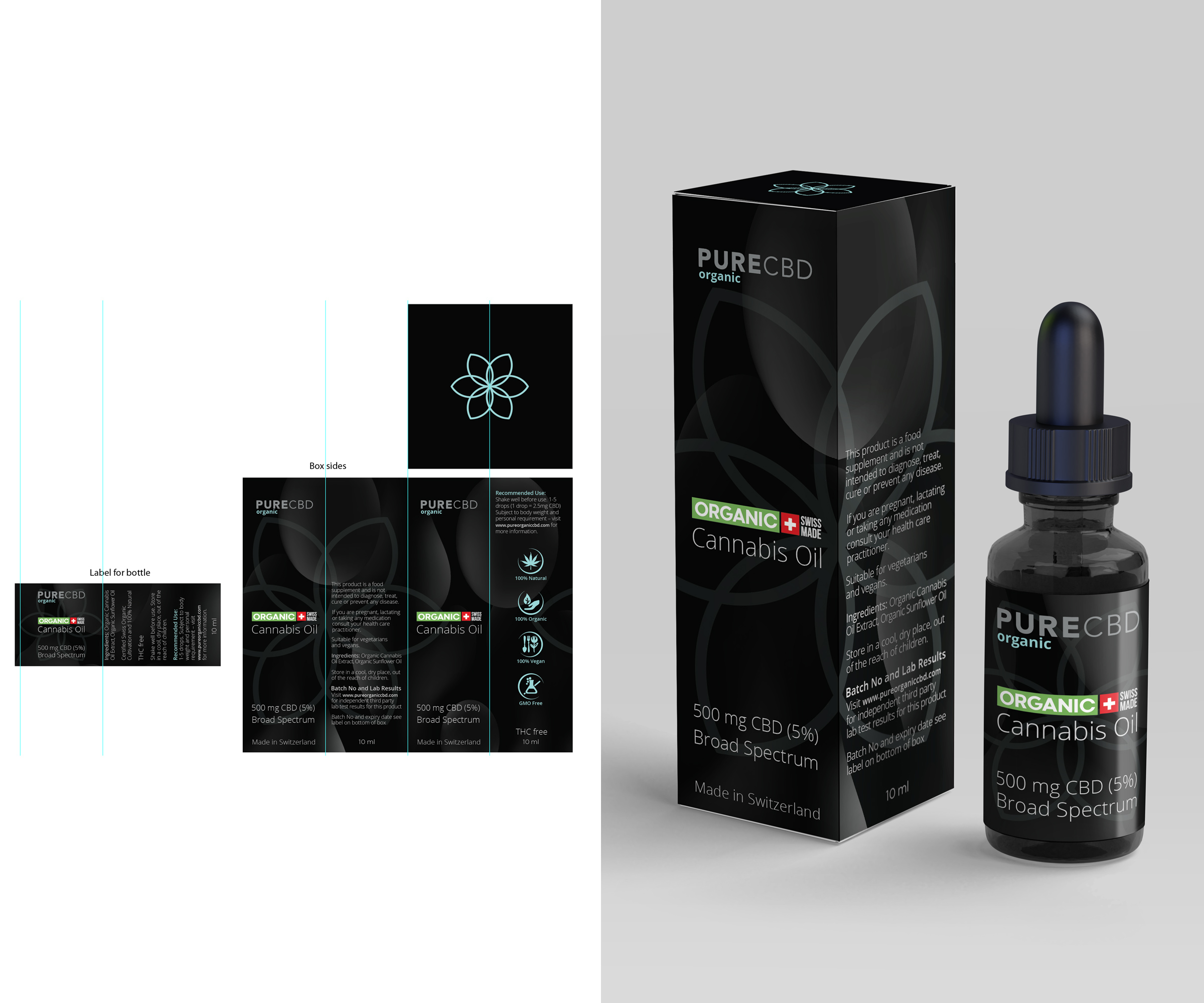 Packaging Design by Ultimate Art for Pure cbd Spain  | Design #24212417
