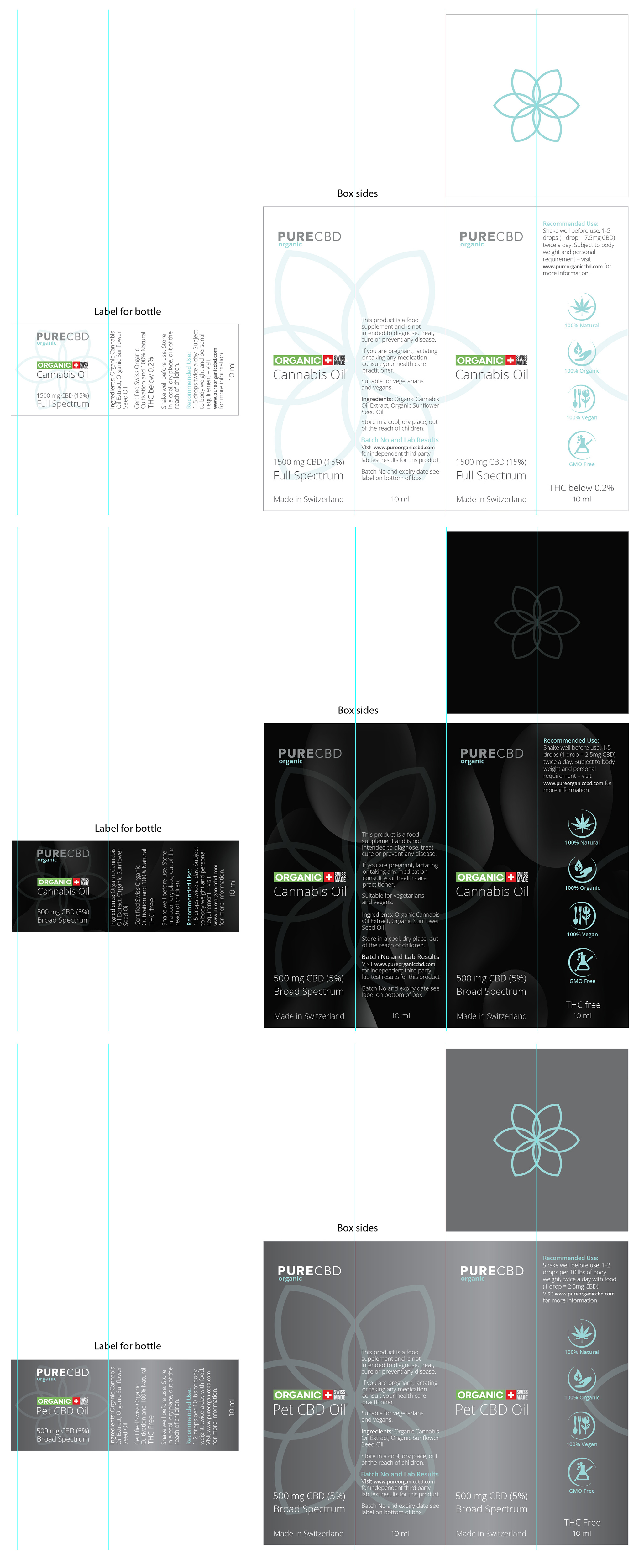 Packaging Design by Ultimate Art for Pure cbd Spain  | Design #24212935