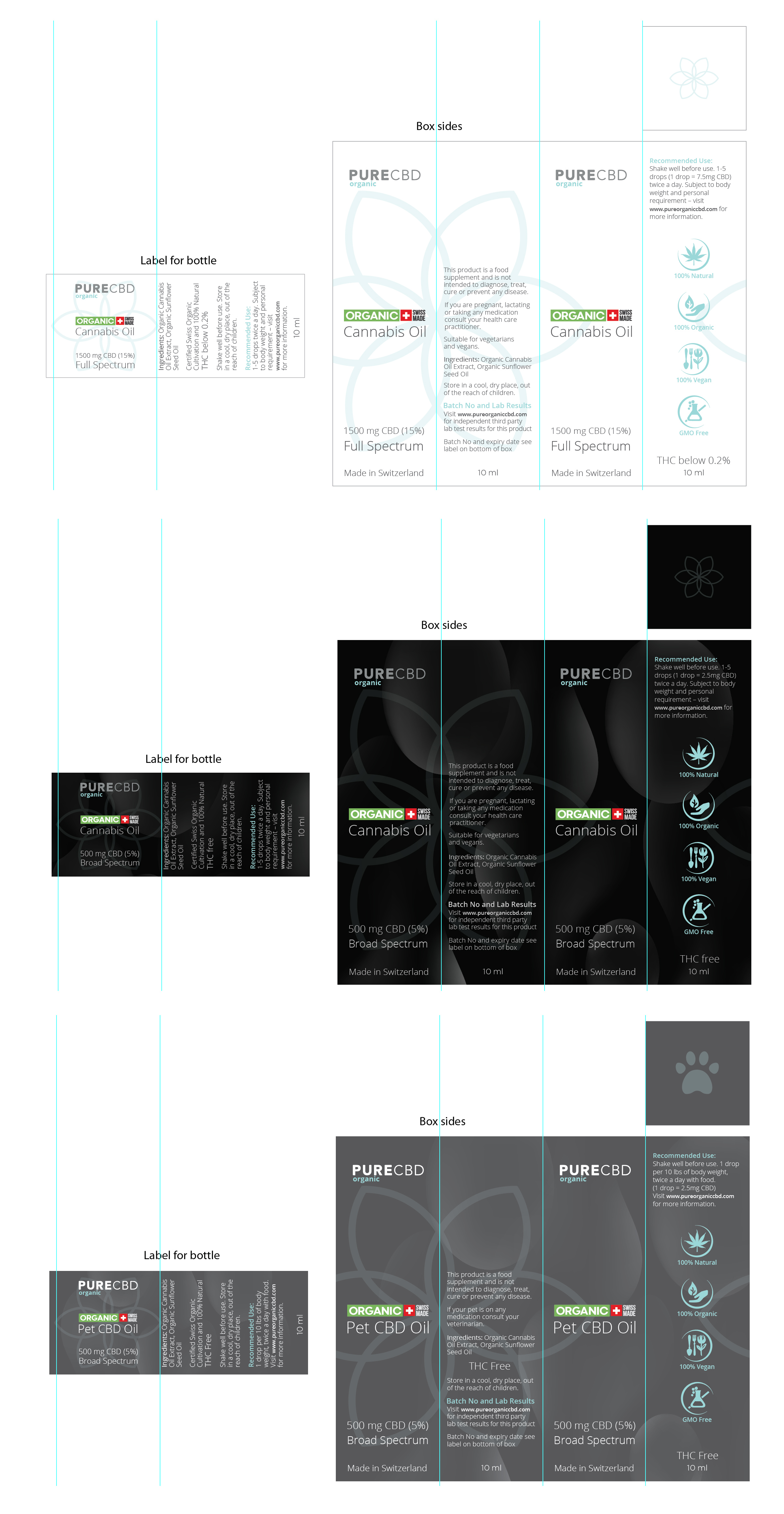 Packaging Design by Ultimate Art for Pure cbd Spain  | Design #24217027