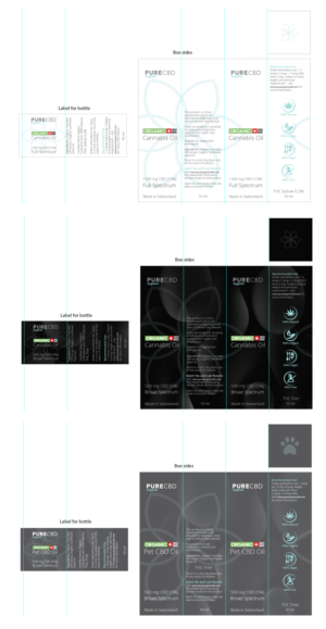 Packaging Design by Ultimate Art for Pure cbd Spain  | Design: #24217027
