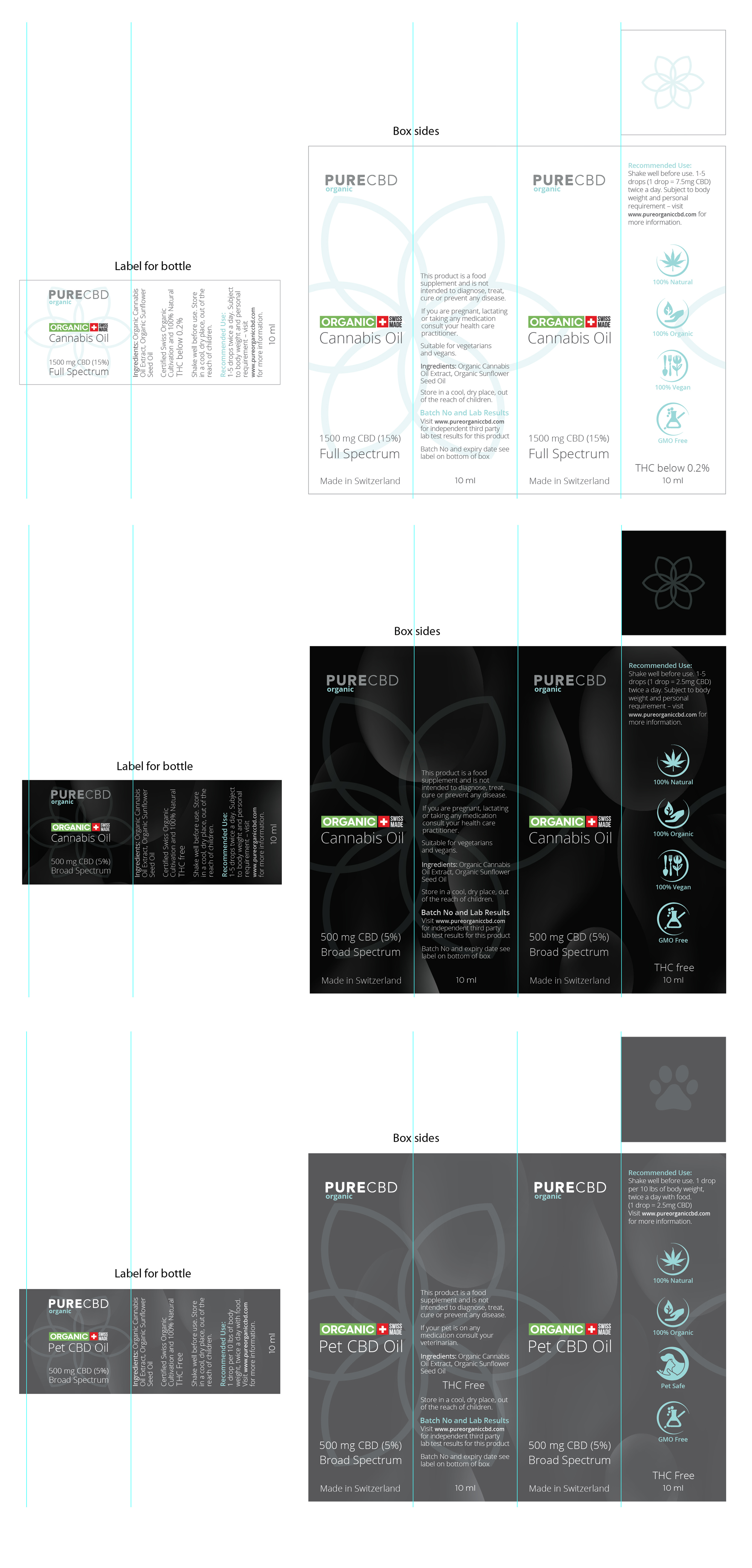 Packaging Design by Ultimate Art for Pure cbd Spain  | Design #24218450