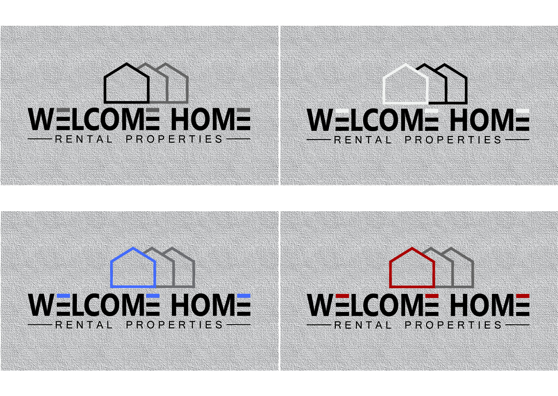 Logo Design by VanR for Welcome Home Rental Properties | Design #24160314