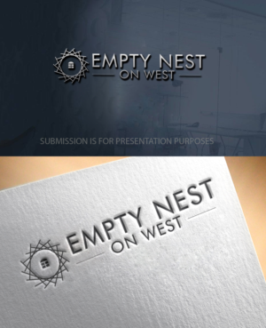 name of blog will be called Empty Nest on West and would like to have my name (smaller) underneath the logo | Logo Design by graphicevolution