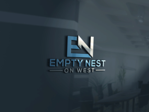 name of blog will be called Empty Nest on West and would like to have my name (smaller) underneath the logo | Logo Design by AhadA