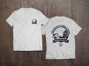 Male Diehard Angler T-shirt design | T-Shirt-Design von Pinky 