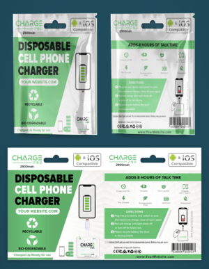 CHARGE POD (Disposable Charger) Needs packaging with actual mock up! | Verpackungs-Design von SAI DESIGNS