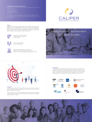 CALIPER - Linking Research and Innovation for Gender Equality | Diseño de Brochure por aayam
