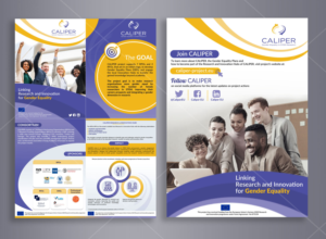 CALIPER - Linking Research and Innovation for Gender Equality | Brochure Design by DA.