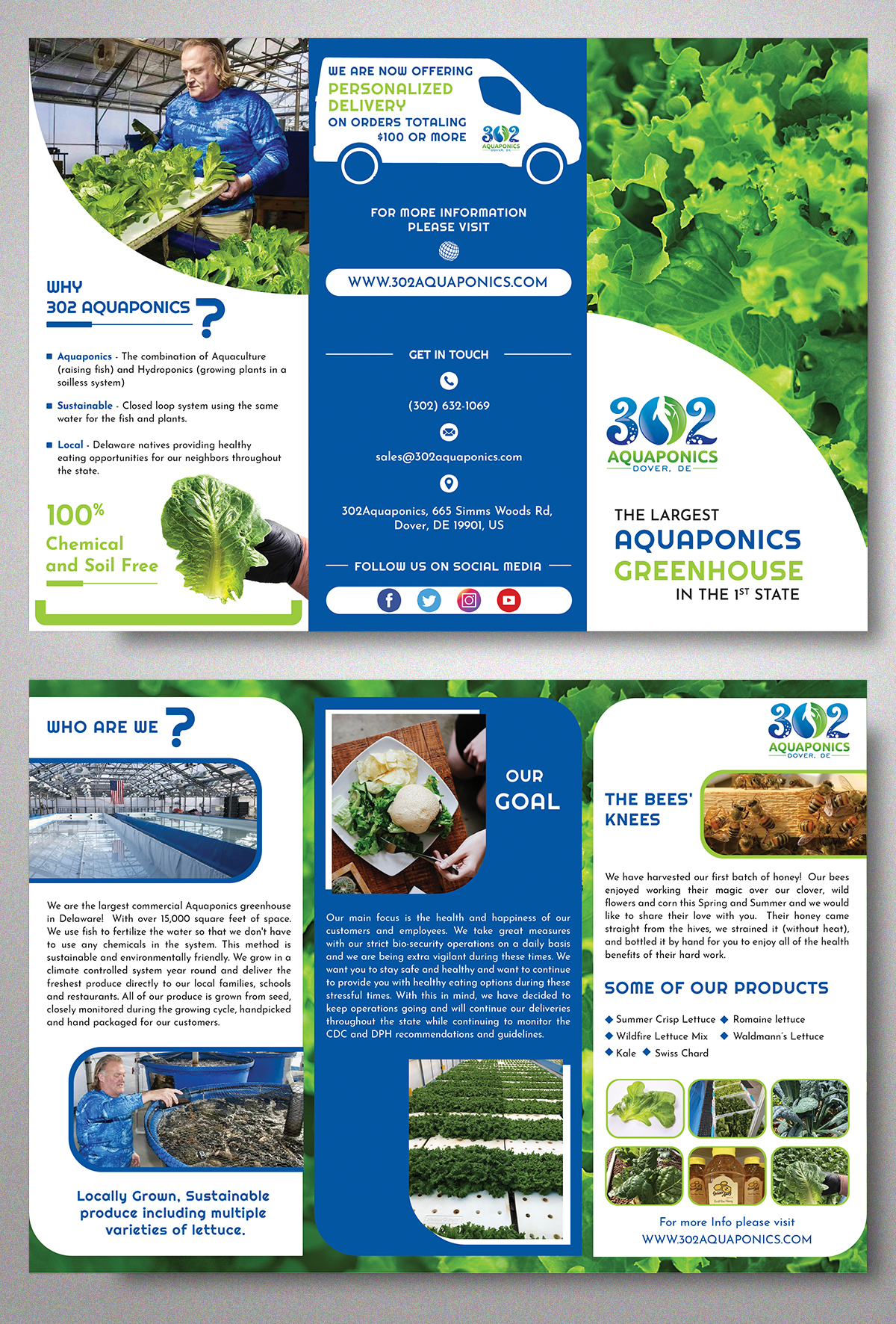 Brochure Design by CG PRITAM for 302Aquaponics | Design #24228881