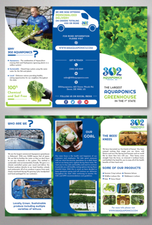Broschüren-Design von CG PRITAM für 302Aquaponics | Design #24228881