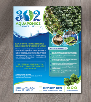 Diseño de Brochure por alex989 para 302Aquaponics | Diseño: #24153186